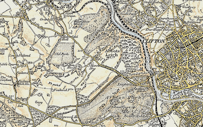 Old map of Abbots Leigh in 1899