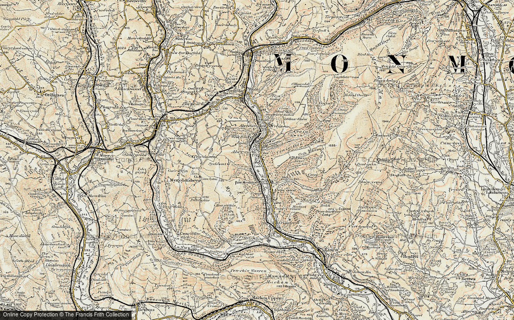 Old Map of Abercarn, 1899-1900 in 1899-1900