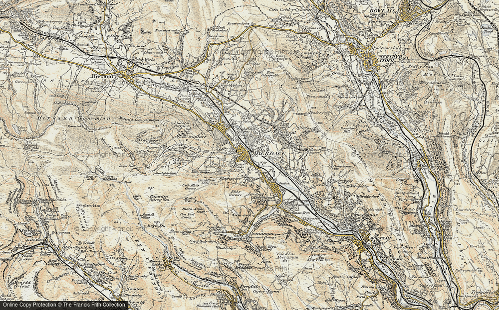 Old Map of Aberdare, 1899-1900 in 1899-1900