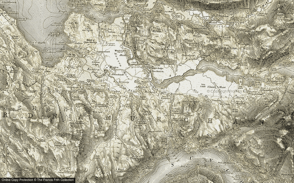 Old Map of Acharacle/Ath-Tharracail, 1906-1908 in 1906-1908