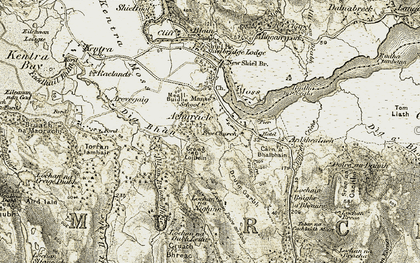 Old map of Acharacle/Ath-Tharracail in 1906-1908