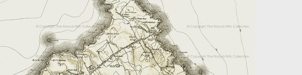 Old map of Adabroc in 1911