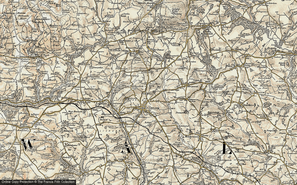 Old Map of Addington, 1900 in 1900