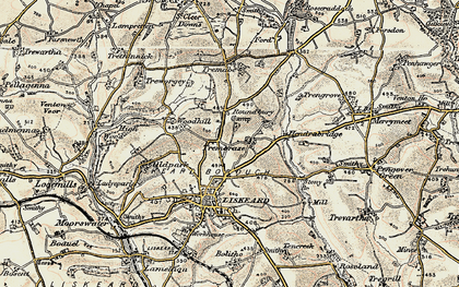 Old map of Addington in 1900