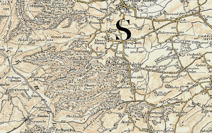 Old map of Adscombe in 1898-1900