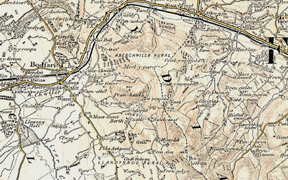 Old map of Aifft in 1902-1903
