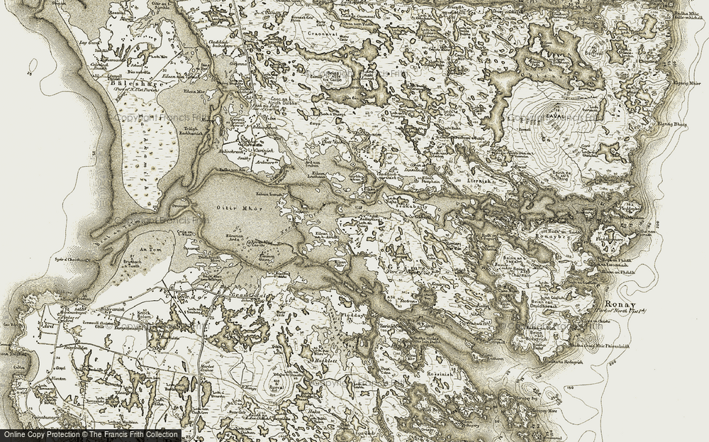 Old Map of Àird nan Strùban, 1911 in 1911