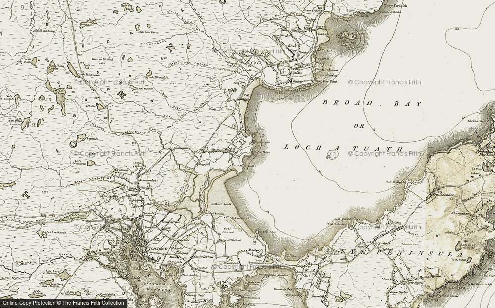 Old Map of Àird Thunga, 1909-1911 in 1909-1911