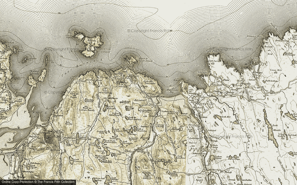 Old Map of Airdtorrisdale, 1910-1912 in 1910-1912