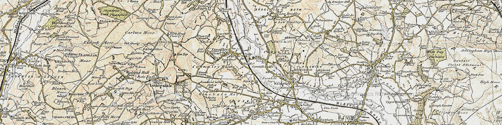 Old map of Aire View in 1903-1904