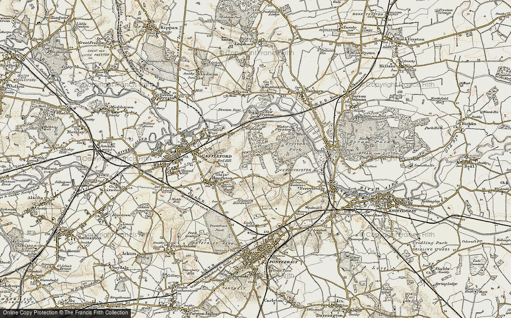 Old Map of Airedale, 1903 in 1903