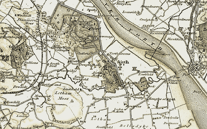 Old map of Airth in 1904-1906