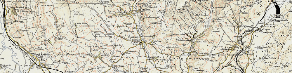 Old map of Airton in 1903-1904