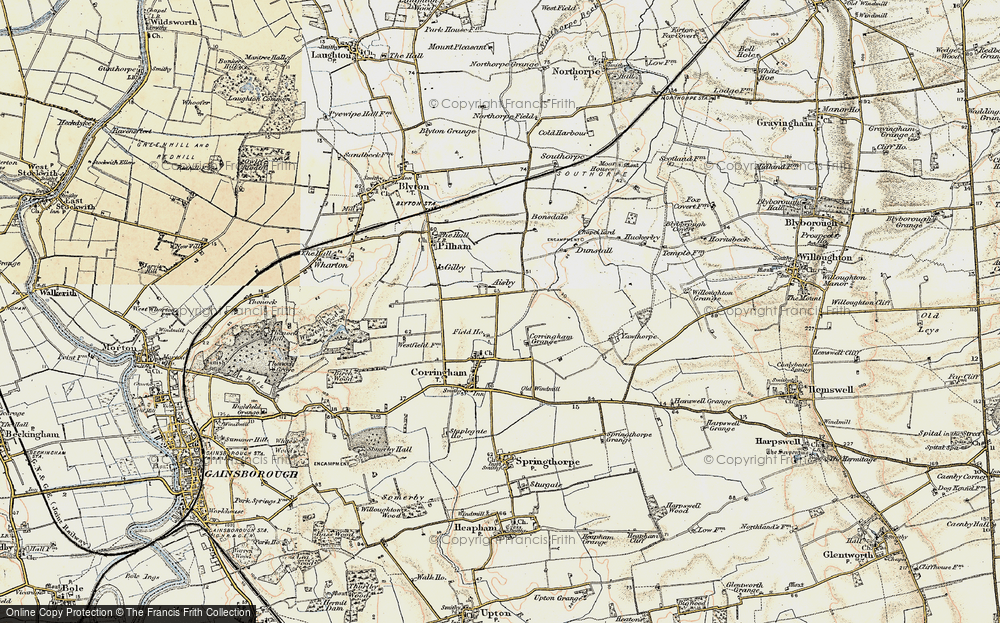 Old Map of Aisby, 1903 in 1903