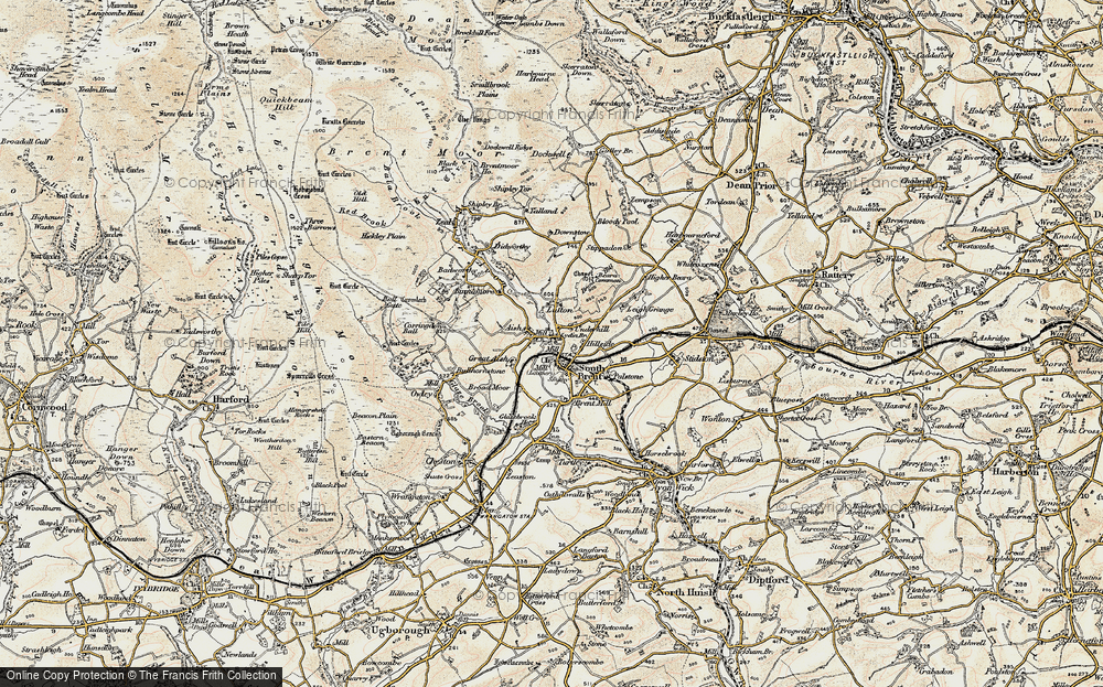 Old Map of Aish, 1899 in 1899