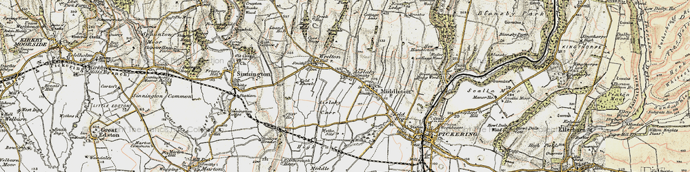 Old map of Aislaby in 1903-1904