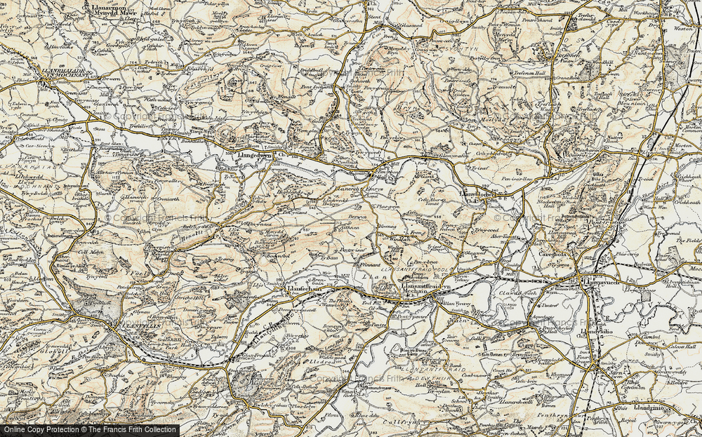 Old Map of Aithnen, 1902-1903 in 1902-1903