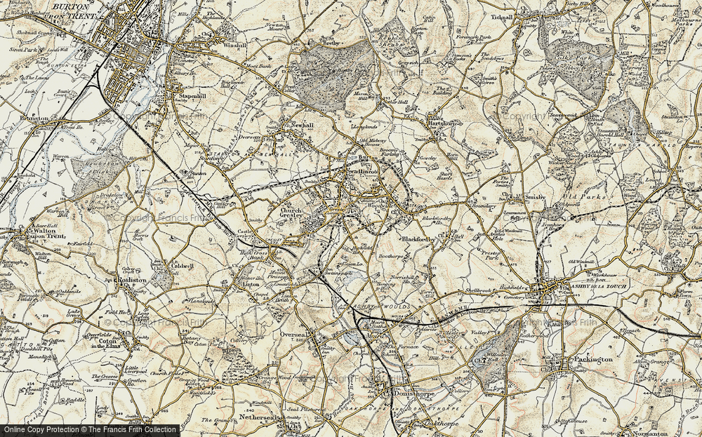 Old Map of Albert Village, 1902 in 1902