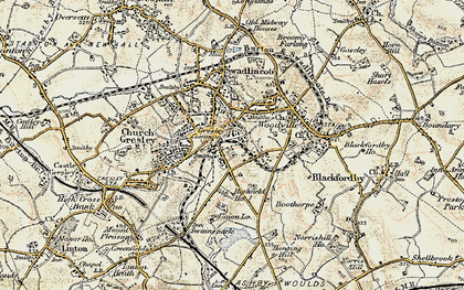 Old map of Albert Village in 1902