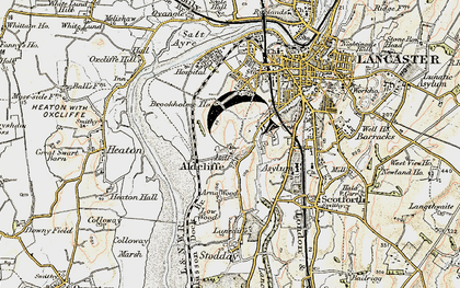 Old map of Aldcliffe in 1903-1904