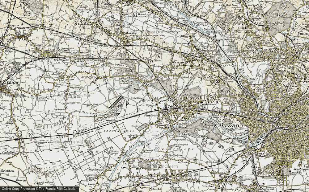 Old Map of Alder Forest, 1903 in 1903