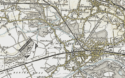 Old map of Alder Forest in 1903