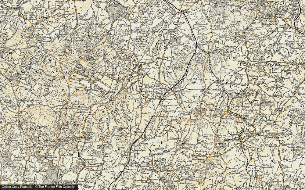 Old Map of Alderbrook, 1898 in 1898
