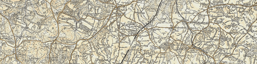 Old map of Alderbrook in 1898