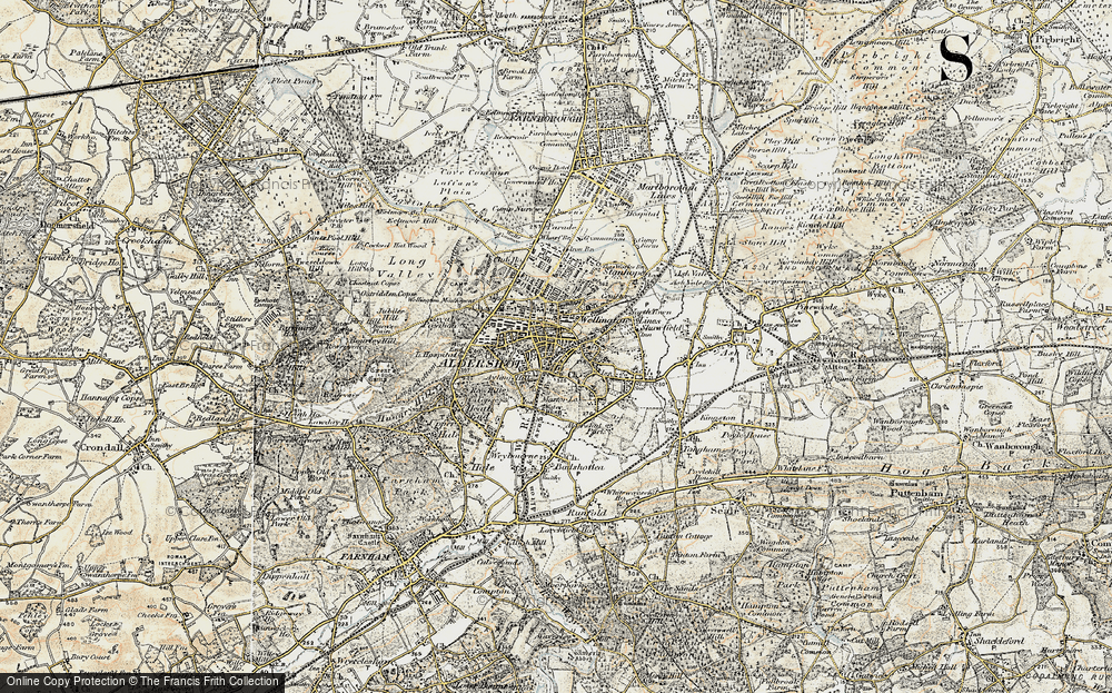 Old Map of Aldershot, 1898-1909 in 1898-1909