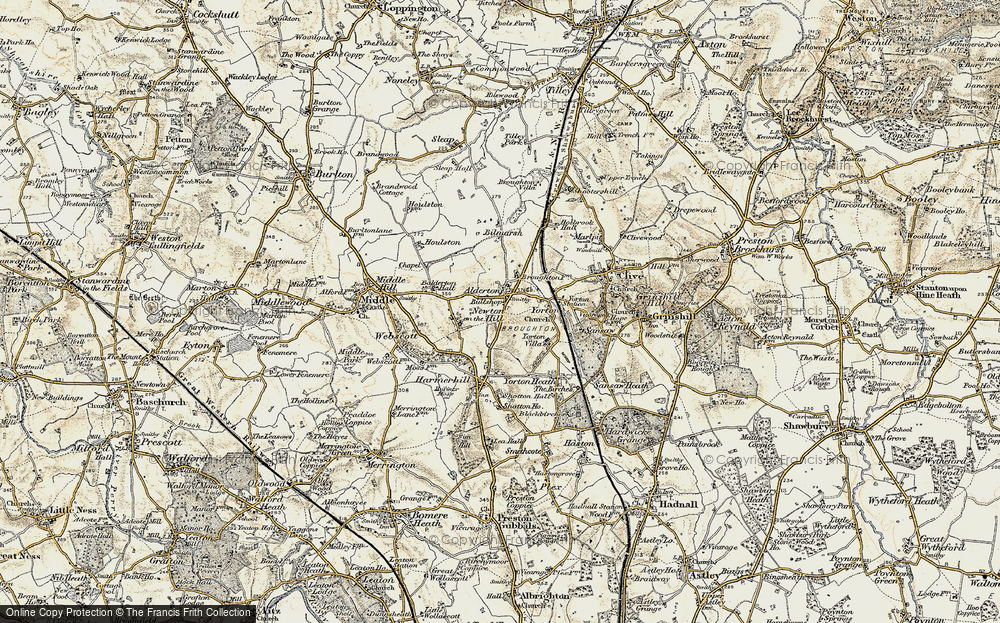 Old Map of Alderton, 1902 in 1902
