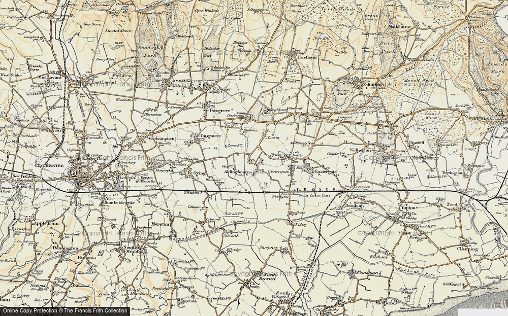 Old Map of Aldingbourne, 1897-1899 in 1897-1899