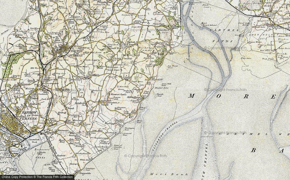 Old Map of Aldingham, 1903-1904 in 1903-1904