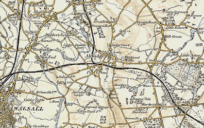 Old map of Aldridge in 1902