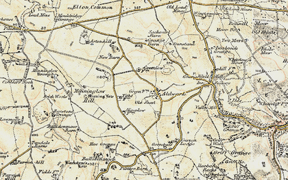 Old map of Aldwark in 1902-1903