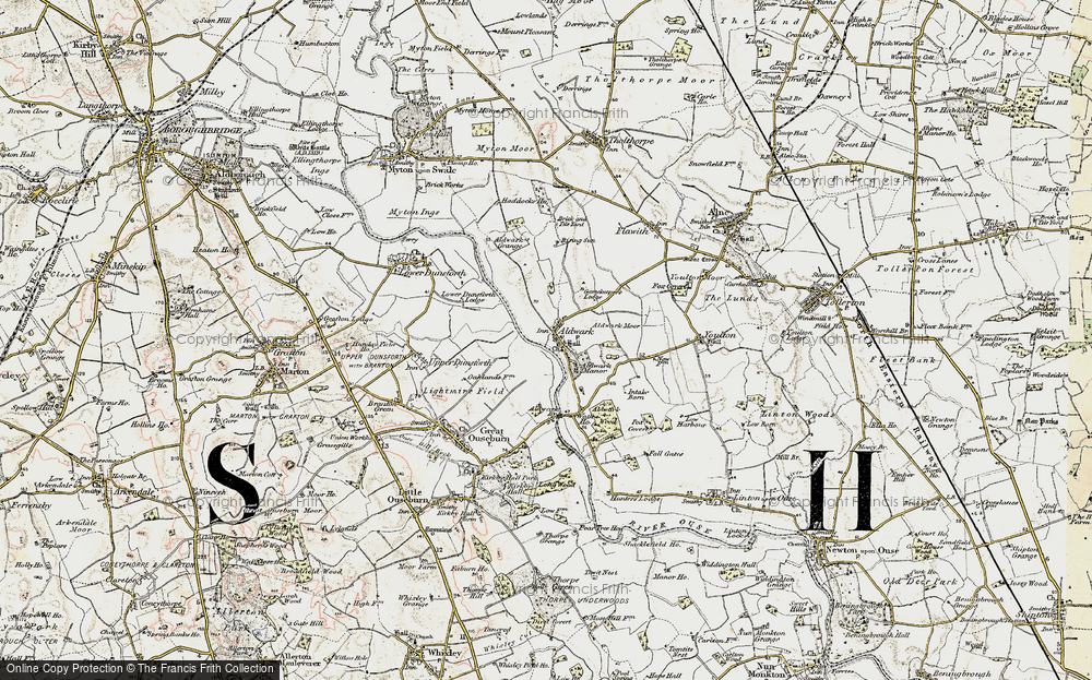 Old Map of Aldwark, 1903-1904 in 1903-1904