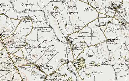 Old map of Aldwark Moor in 1903-1904