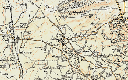 Old map of Aldworth in 1897-1900