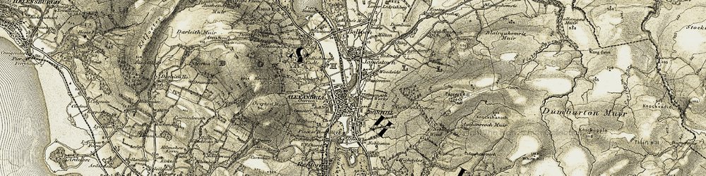 Old map of Alexandria in 1905-1907