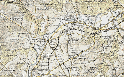 Old map of Allendale Cottages in 1901-1904