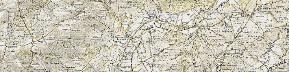 Old map of Allendale Cottages in 1901-1904