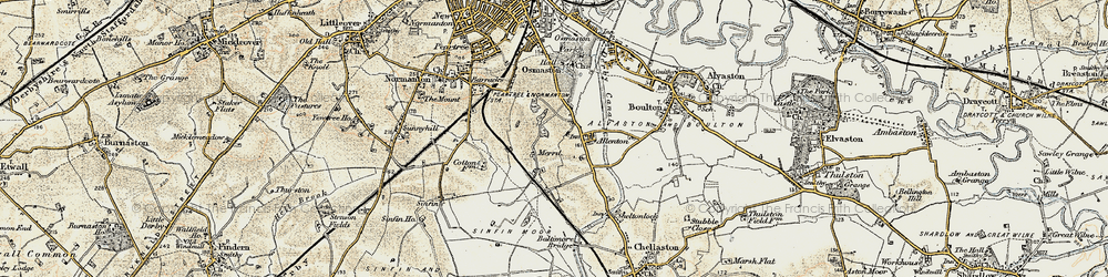 Old map of Allenton in 1902-1903