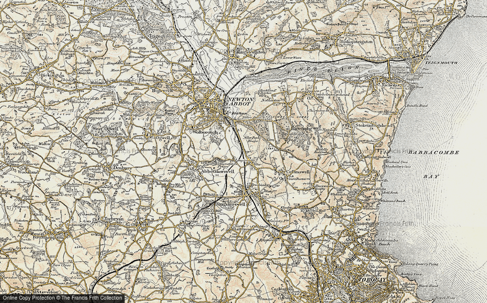Old Map of Aller Park, 1899 in 1899