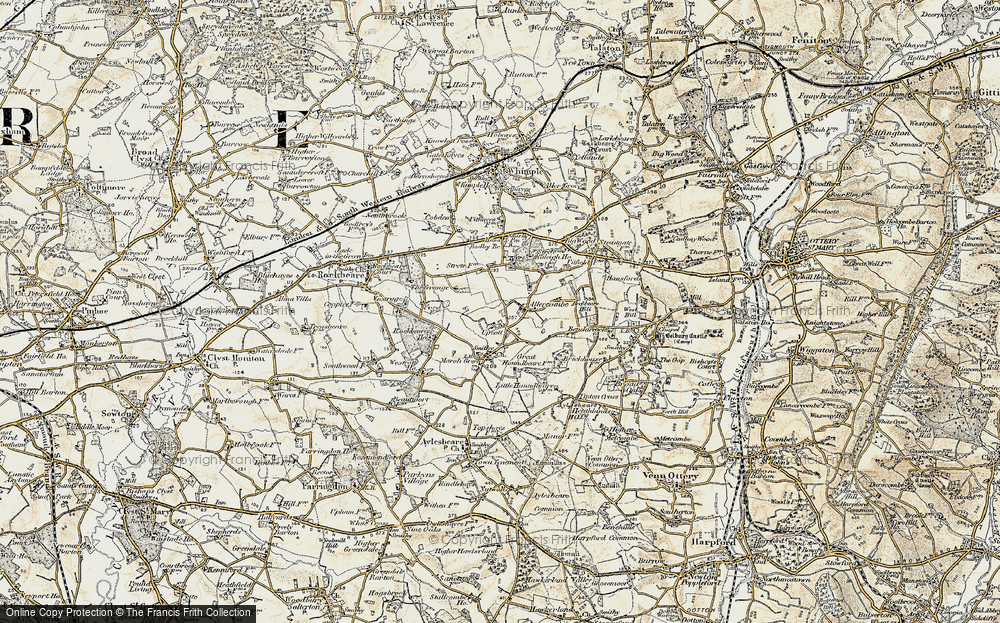 Old Map of Allercombe, 1898-1900 in 1898-1900
