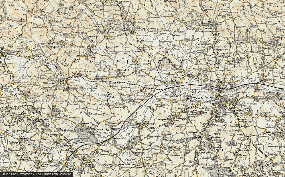 Old Map of Allerford, 1898-1900 in 1898-1900