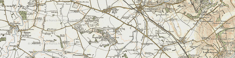 Old map of Allerthorpe in 1903