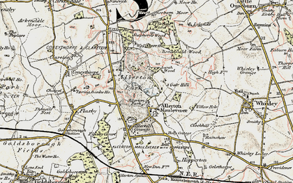 Old map of Allerton Grange in 1903-1904