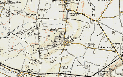 Old map of Willowtops Ho in 1902-1903