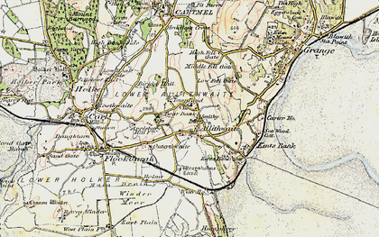 Old map of Allithwaite in 1903-1904