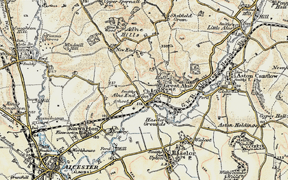 Old map of Whernalls in 1899-1902