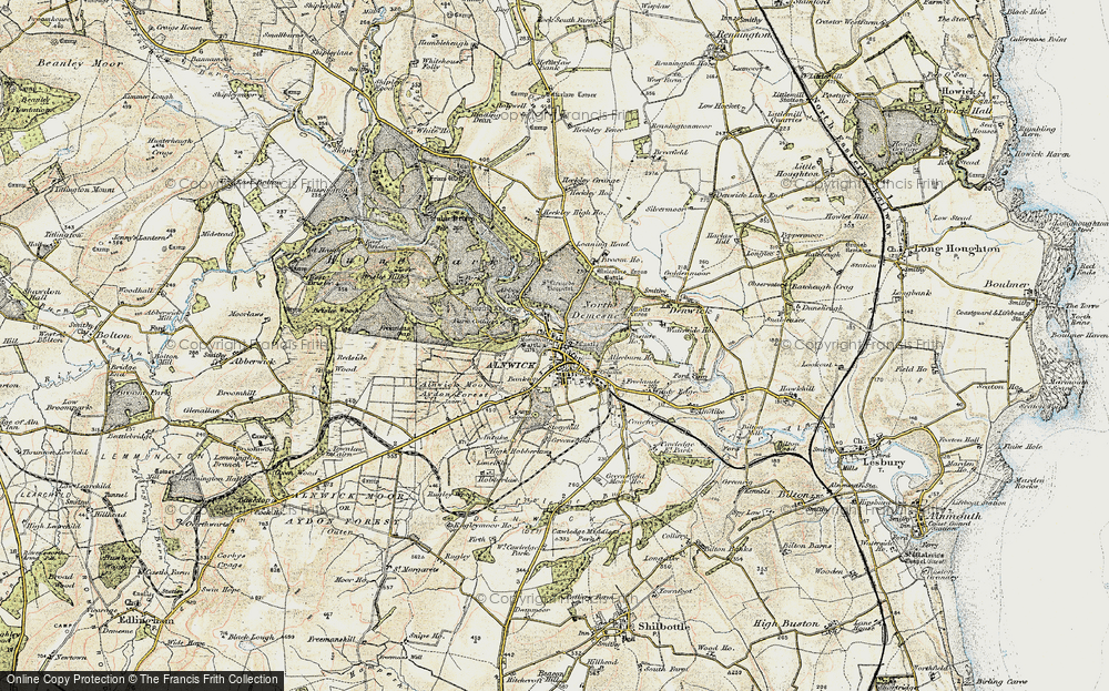 Old Map of Historic Map covering Abbeylands in 1901-1903